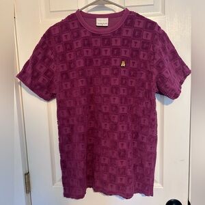 Teddy Fresh Magenta Textured Men's Tee
